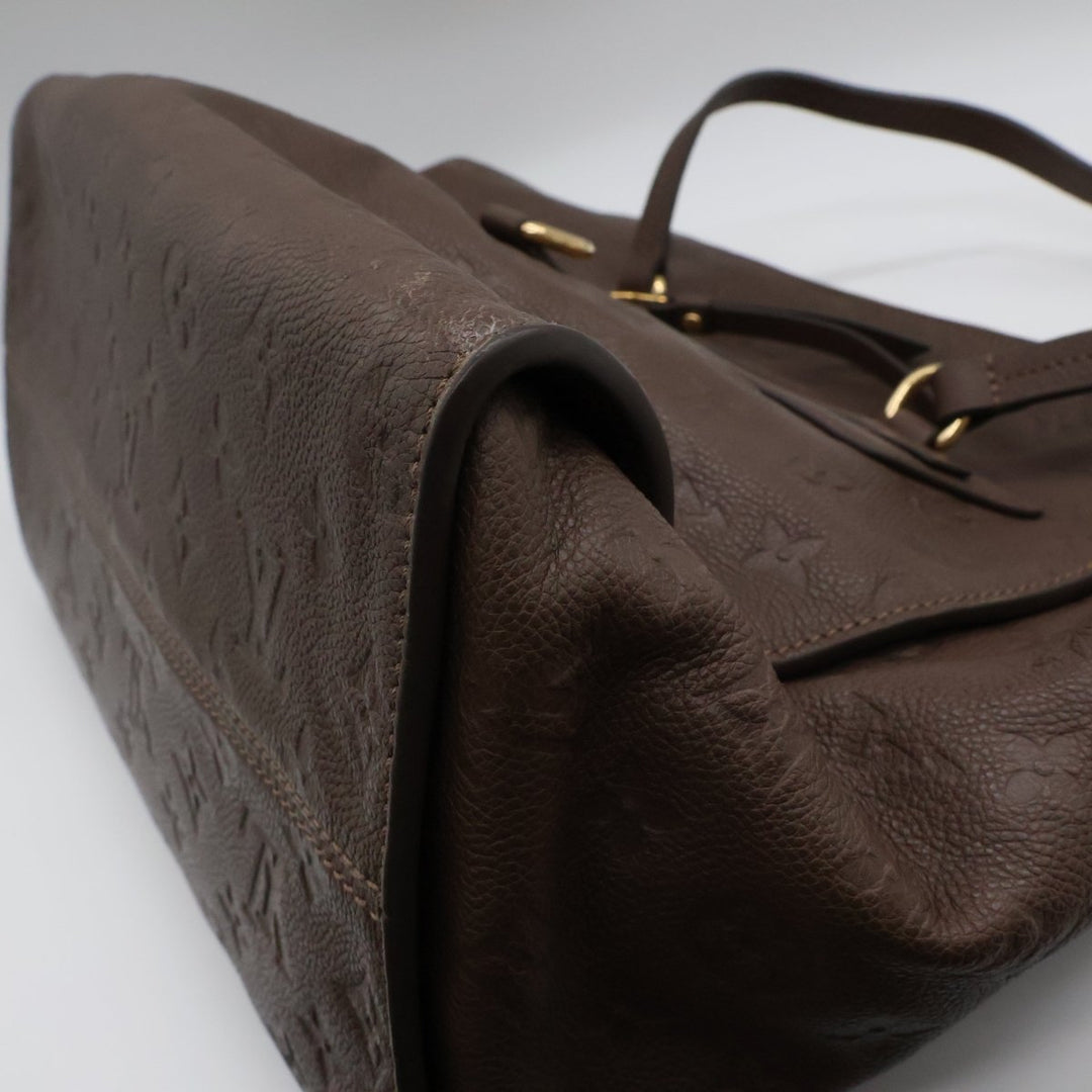 Louis Vuitton Lumineuse PM Empreinte Brown Leather Tote Handbag - Lux Central