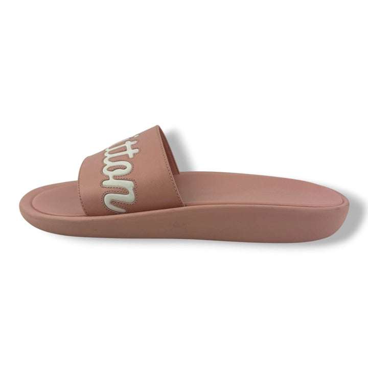 Louis Vuitton LV Embossed Pink Slides UK 6 / EU 39 - Lux Central