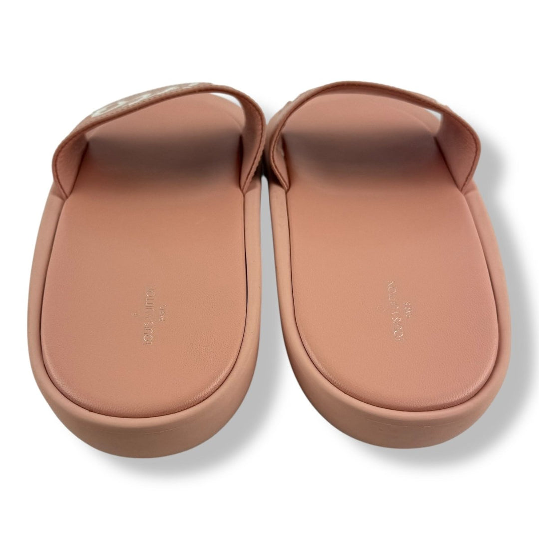 Louis Vuitton LV Embossed Pink Slides UK 6 / EU 39 - Lux Central