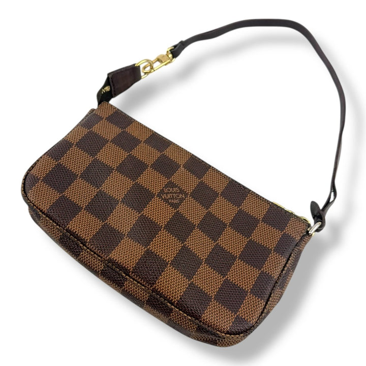Louis Vuitton Medium Pochette Accessories Brown Damier Clutch Bag - Lux Central