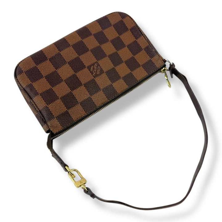 Louis Vuitton Medium Pochette Accessories Brown Damier Clutch Bag - Lux Central