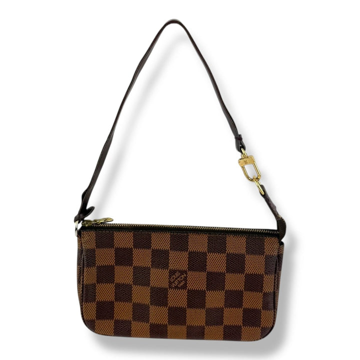 Louis Vuitton Medium Pochette Accessories Brown Damier Clutch Bag - Lux Central