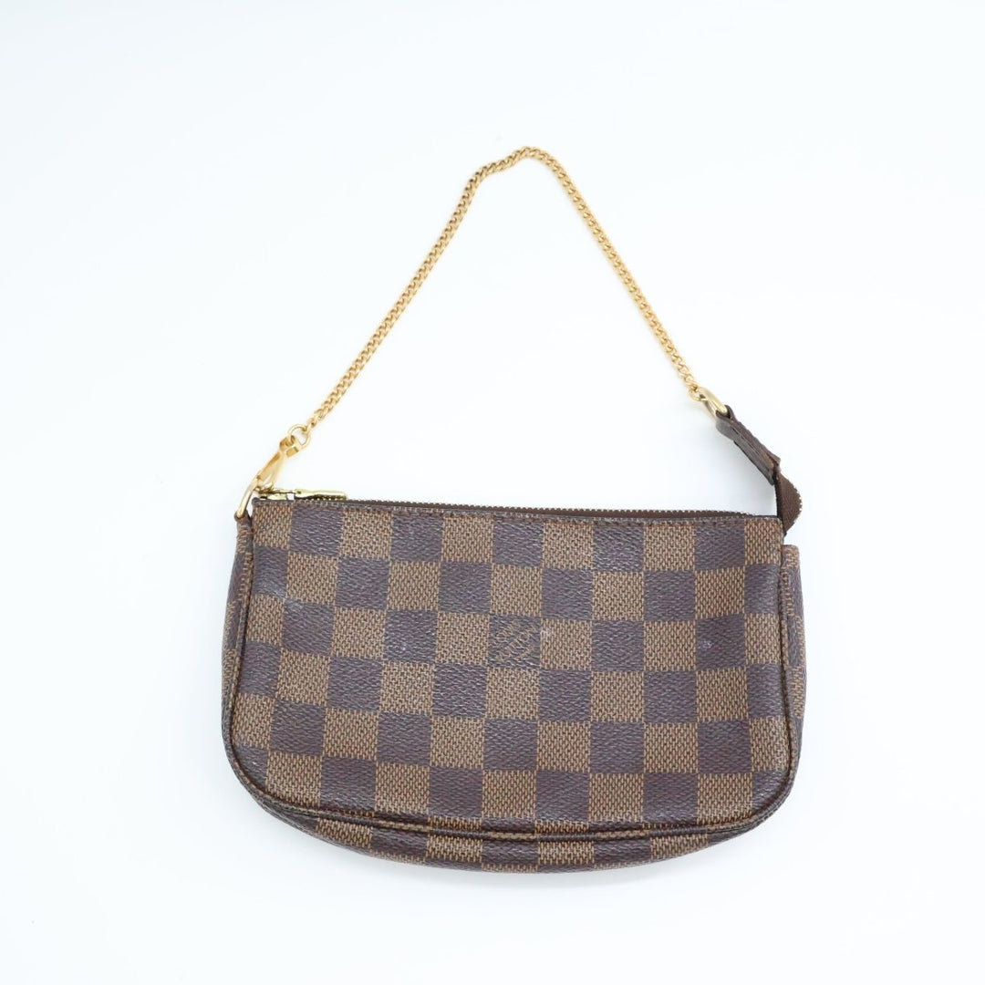 Louis Vuitton Medium Pochette Accessories Brown Damier Clutch Bag - Lux Central