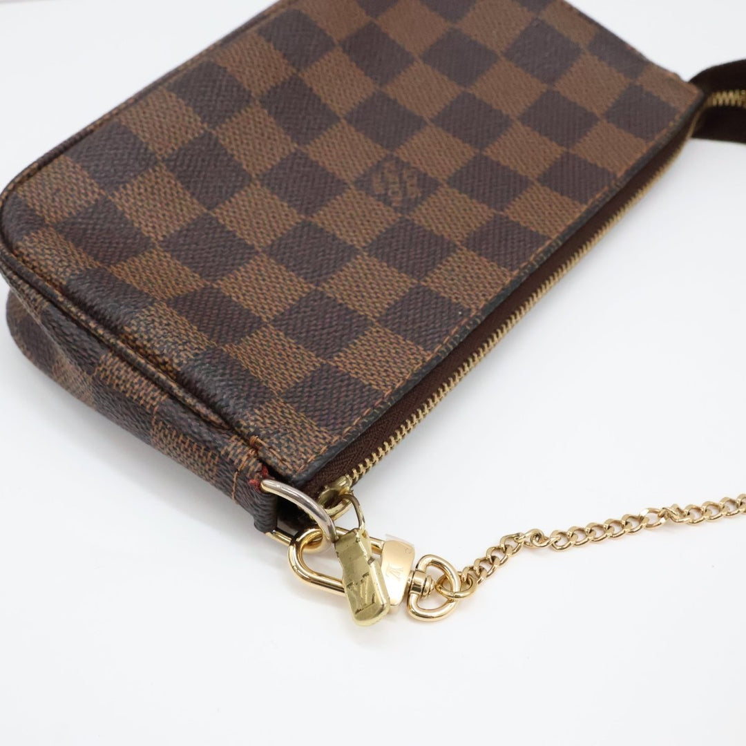 Louis Vuitton Medium Pochette Accessories Brown Damier Clutch Bag - Lux Central