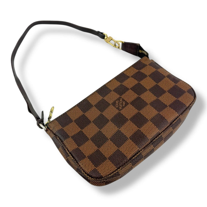 Louis Vuitton Medium Pochette Accessories Brown Damier Clutch Bag - Lux Central