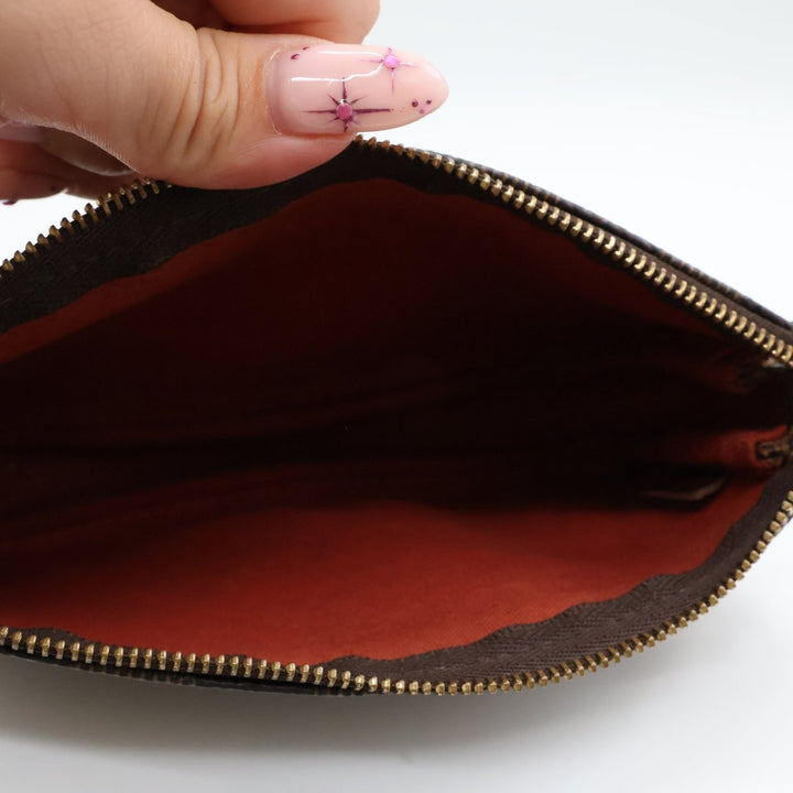 Louis Vuitton Medium Pochette Accessories Brown Damier Clutch Bag - Lux Central