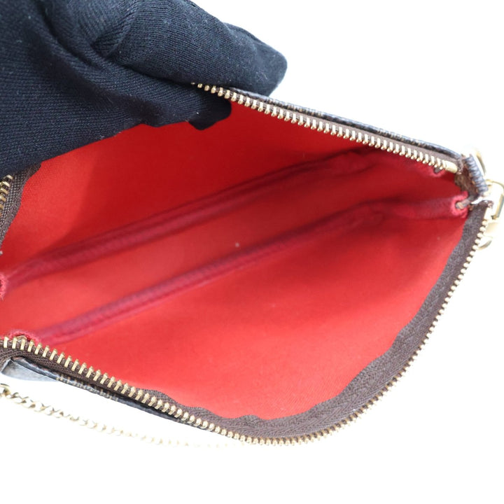 Louis Vuitton Medium Pochette Accessories Brown Damier Clutch Bag - Lux Central