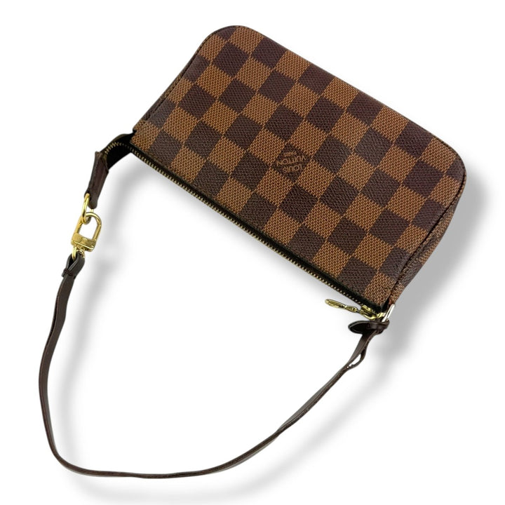 Louis Vuitton Medium Pochette Accessories Brown Damier Clutch Bag - Lux Central