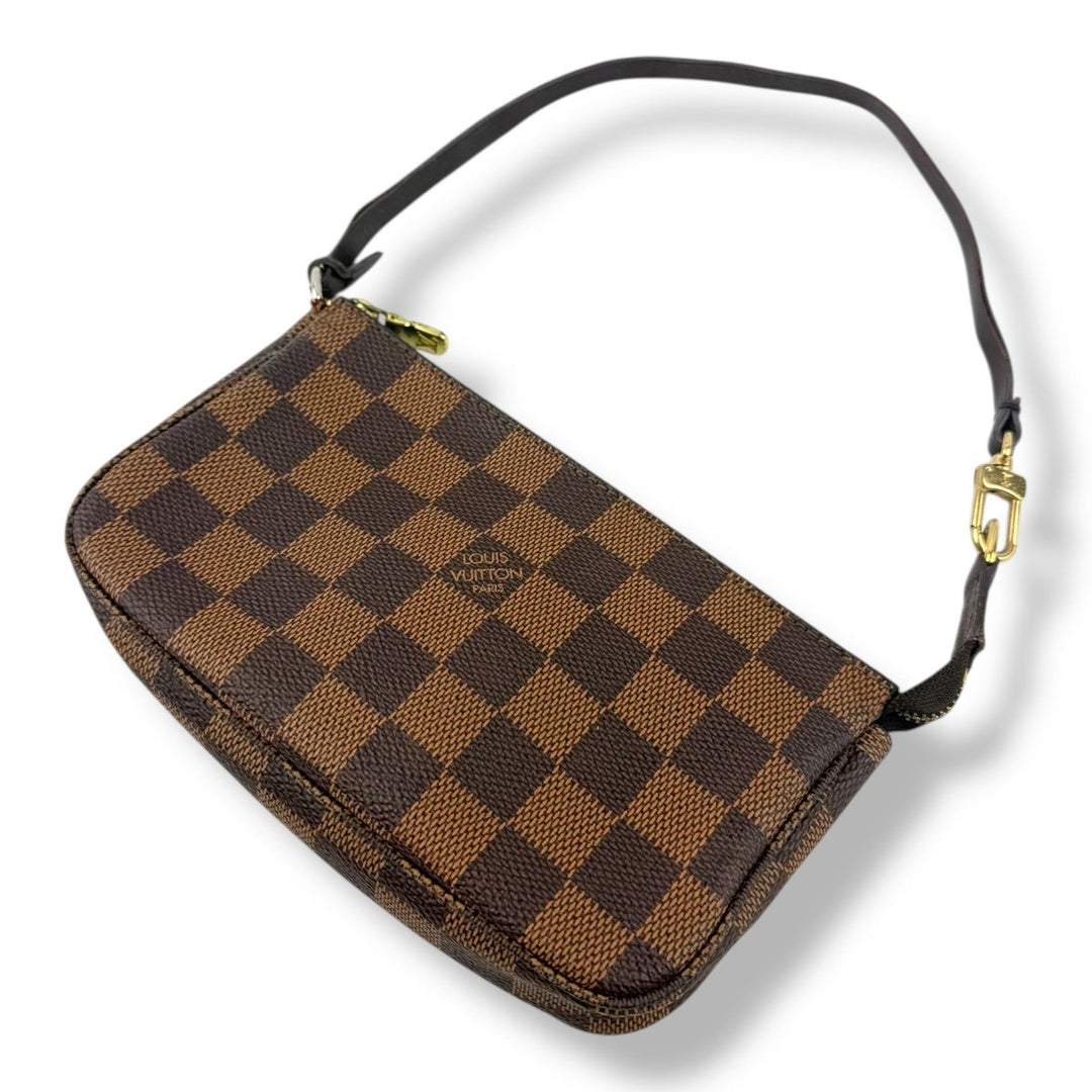 Louis Vuitton Medium Pochette Accessories Brown Damier Clutch Bag - Lux Central