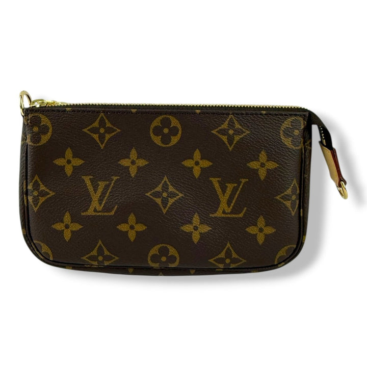 Louis Vuitton Medium Pochette Accessories Brown Monogram Clutch Bag - Lux Central