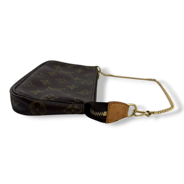 Louis Vuitton Medium Pochette Accessories Brown Monogram Clutch Bag - Lux Central