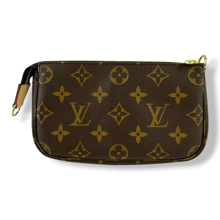 Louis Vuitton Medium Pochette Accessories Brown Monogram Clutch Bag - Lux Central