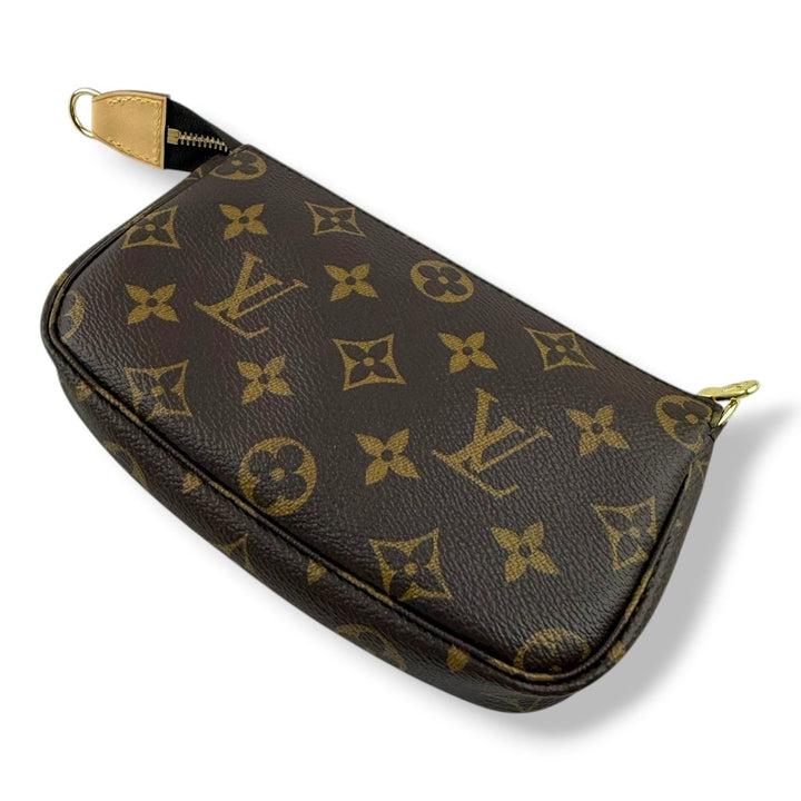 Louis Vuitton Medium Pochette Accessories Brown Monogram Clutch Bag - Lux Central