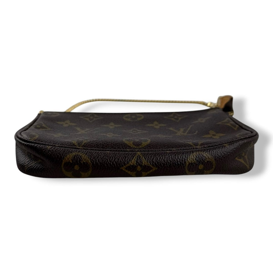 Louis Vuitton Medium Pochette Accessories Brown Monogram Clutch Bag - Lux Central