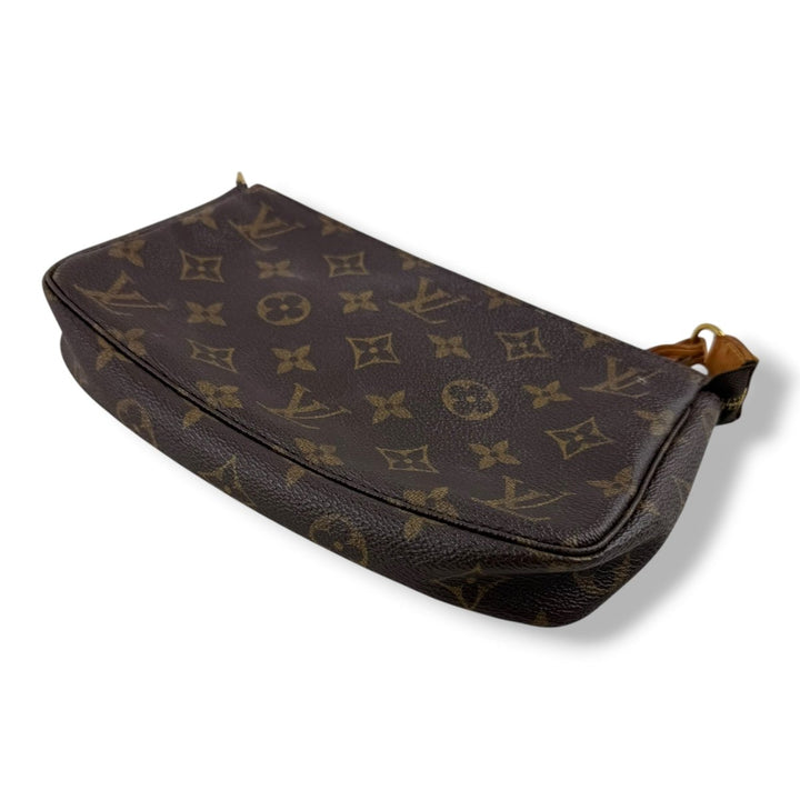 Louis Vuitton Medium Pochette Accessories Brown Monogram Clutch Bag - Lux Central