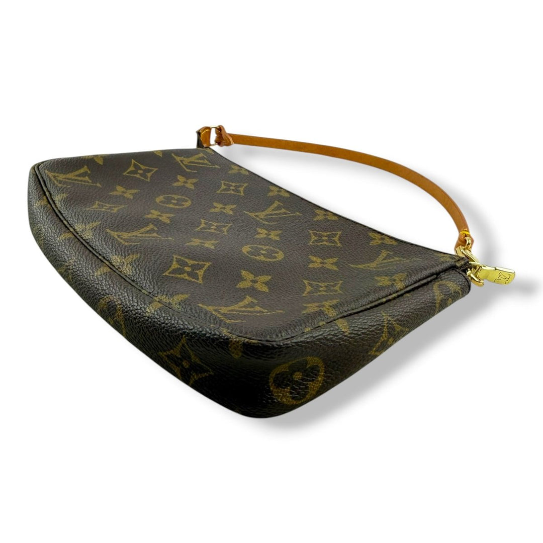 Louis Vuitton Medium Pochette Accessories Brown Monogram Clutch Bag - Lux Central
