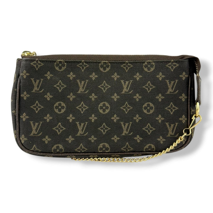 Louis Vuitton Medium Pochette Accessories Lin Monogram Clutch Bag - Lux Central
