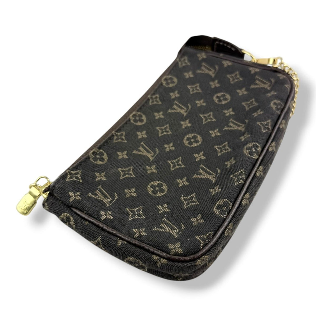 Louis Vuitton Medium Pochette Accessories Lin Monogram Clutch Bag - Lux Central