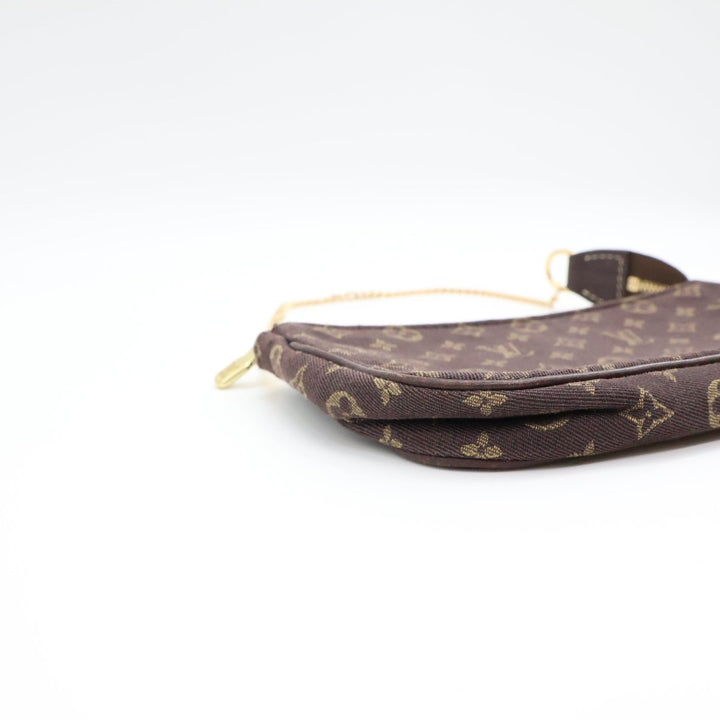Louis Vuitton Medium Pochette Accessories Lin Monogram Clutch Bag - Lux Central