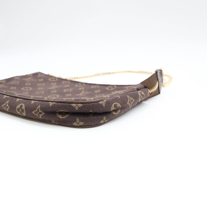 Louis Vuitton Medium Pochette Accessories Lin Monogram Clutch Bag - Lux Central