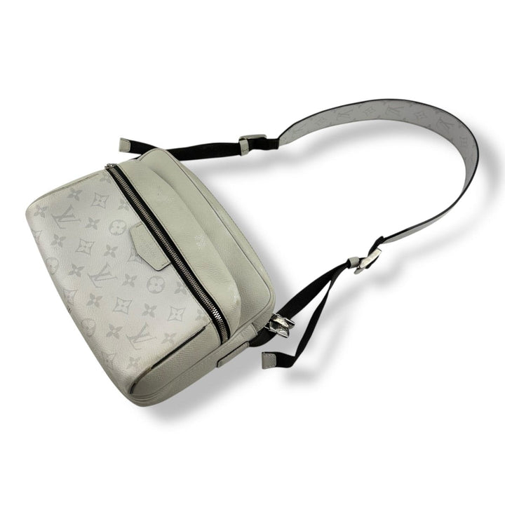 Louis Vuitton Men's White Monogram Outdoor Crossbody Messenger Bag - Lux Central