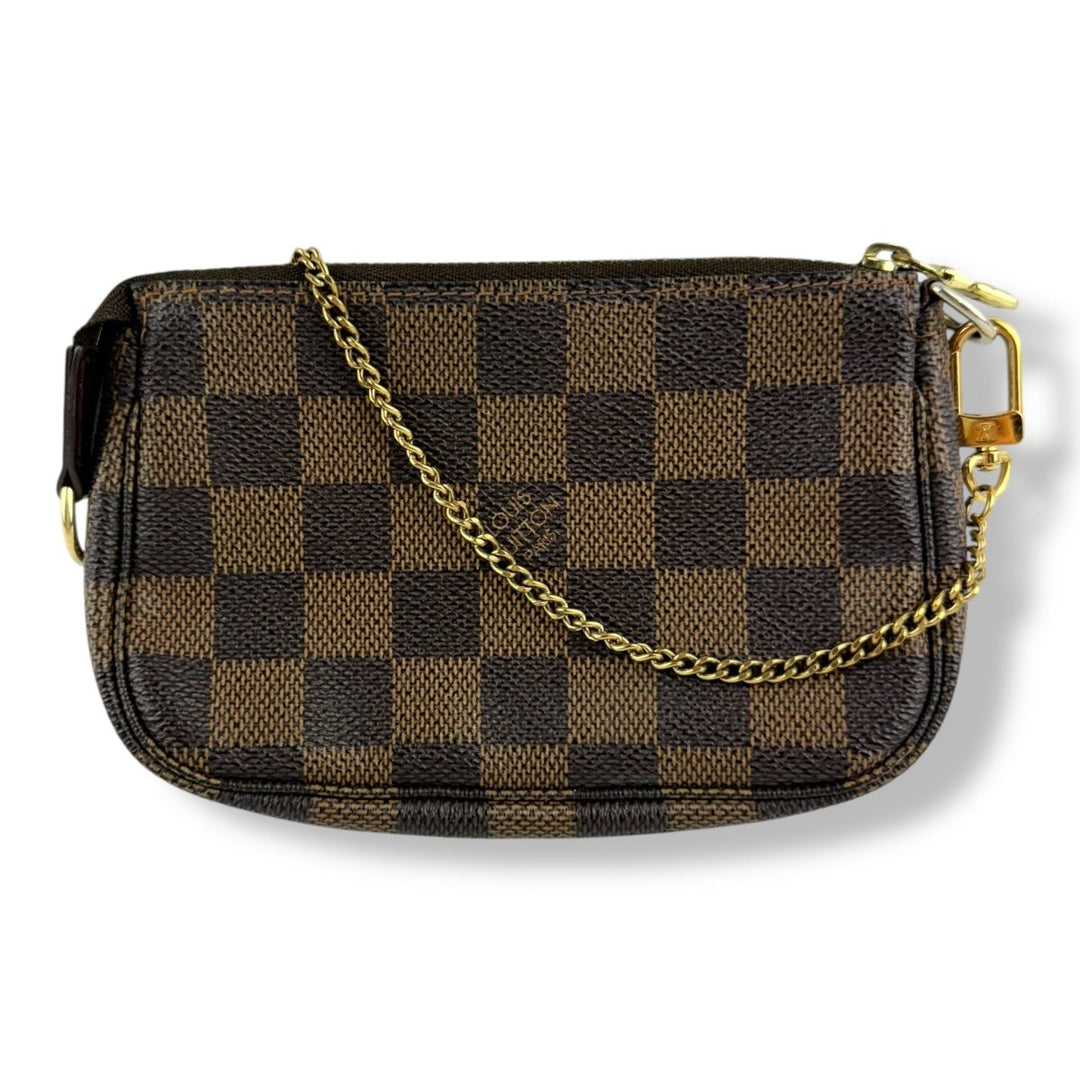Louis Vuitton Mini Pochette Accessories Brown Damier Bag - Lux Central