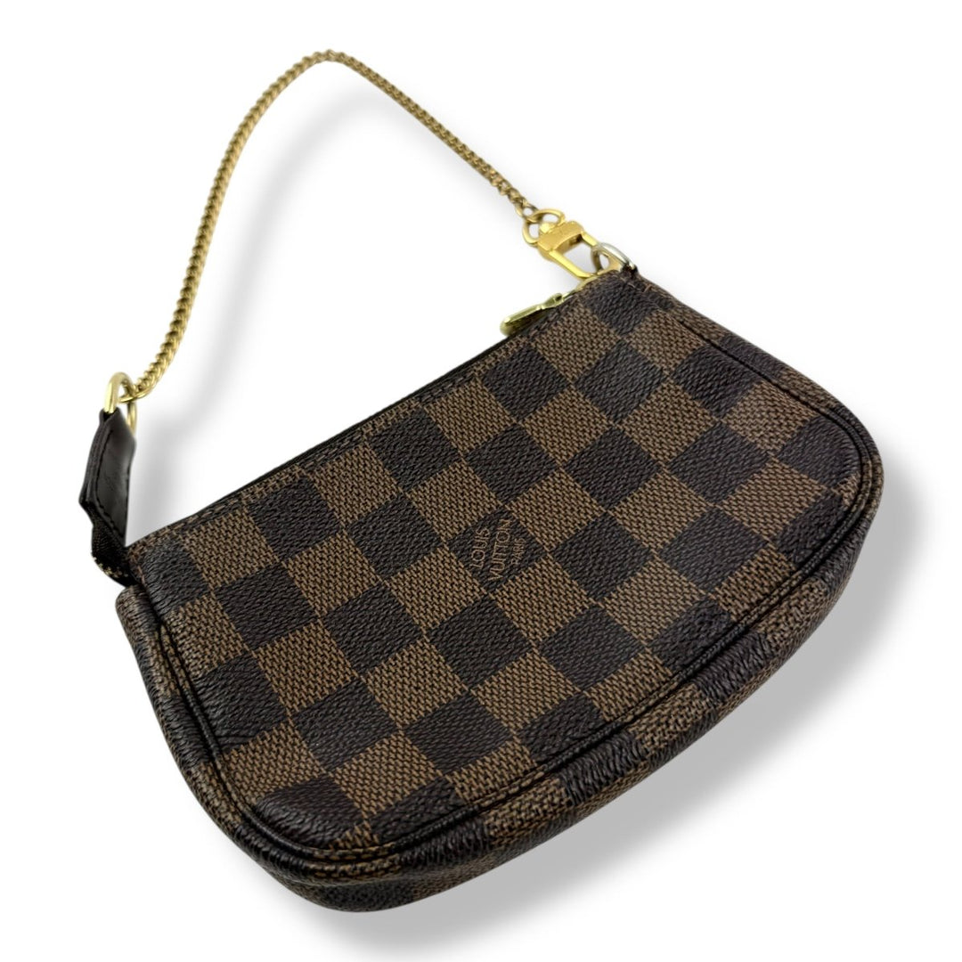 Louis Vuitton Mini Pochette Accessories Brown Damier Bag - Lux Central