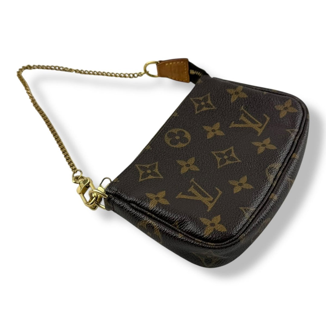 Louis Vuitton Mini Pochette Accessories Brown Monogram Bag - Lux Central