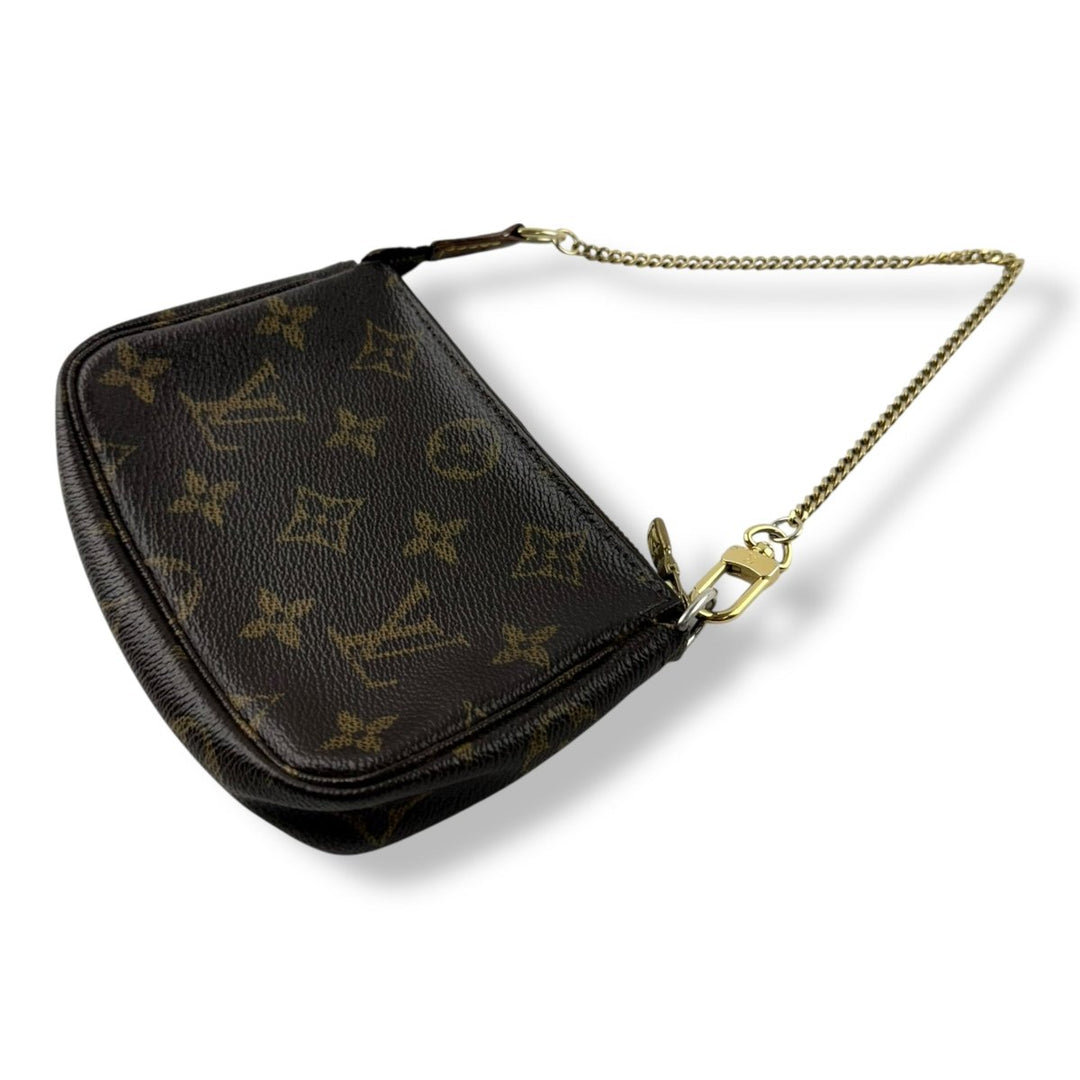 Louis Vuitton Mini Pochette Accessories Brown Monogram Bag - Lux Central