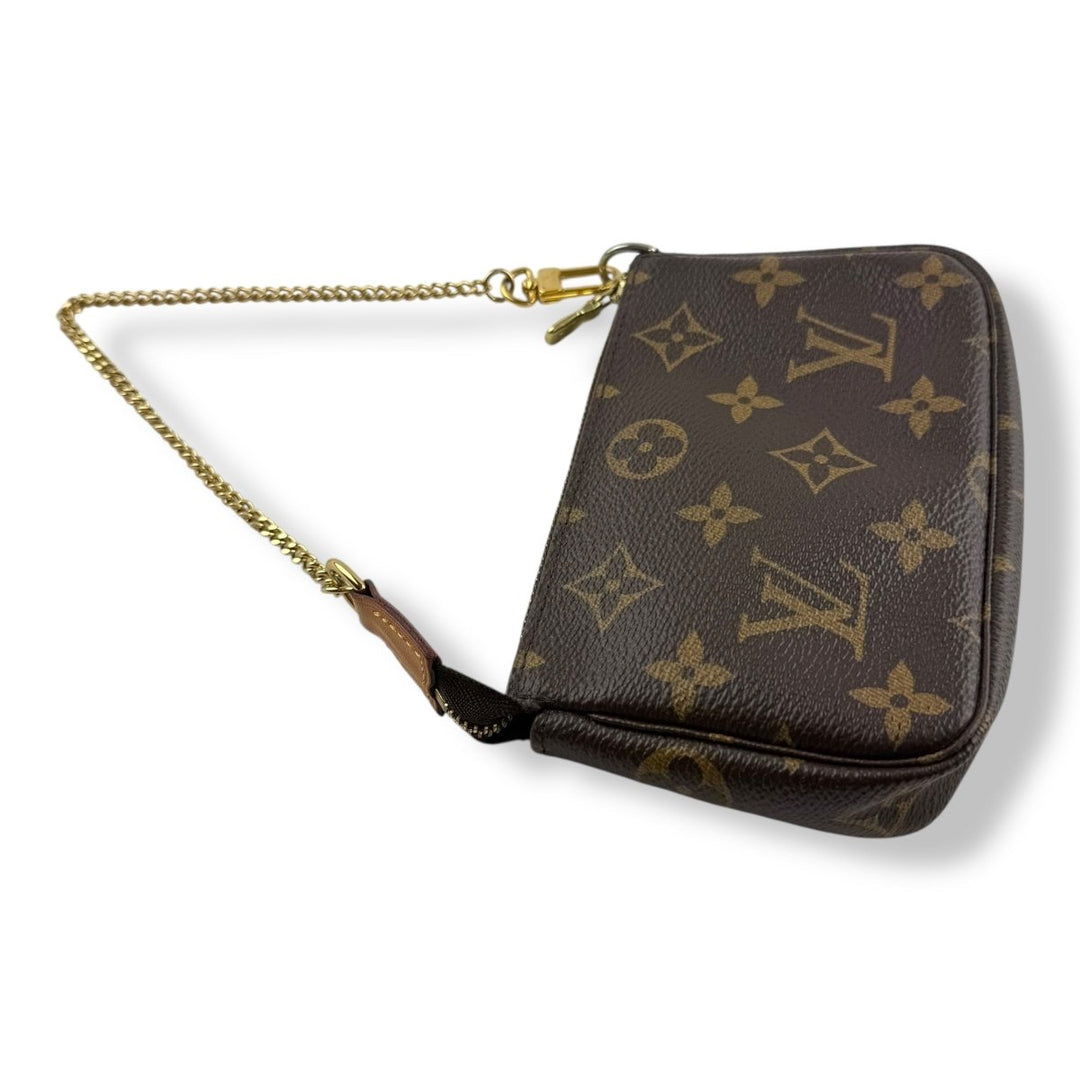 Louis Vuitton Mini Pochette Accessories Brown Monogram Bag - Lux Central