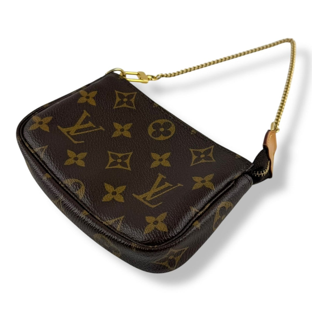 Louis Vuitton Mini Pochette Accessories Brown Monogram Bag - Lux Central
