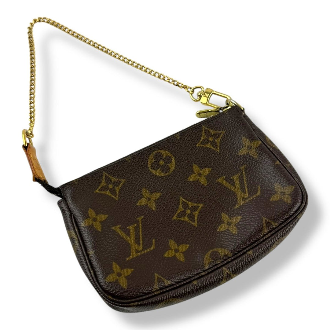 Louis Vuitton Mini Pochette Accessories Brown Monogram Bag - Lux Central