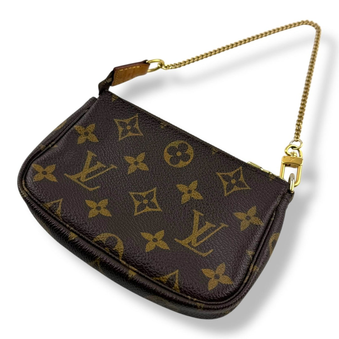 Louis Vuitton Mini Pochette Accessories Brown Monogram Bag - Lux Central