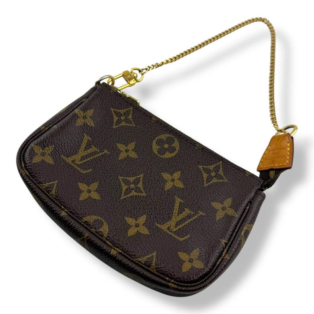 Louis Vuitton Mini Pochette Accessories Brown Monogram Bag - Lux Central