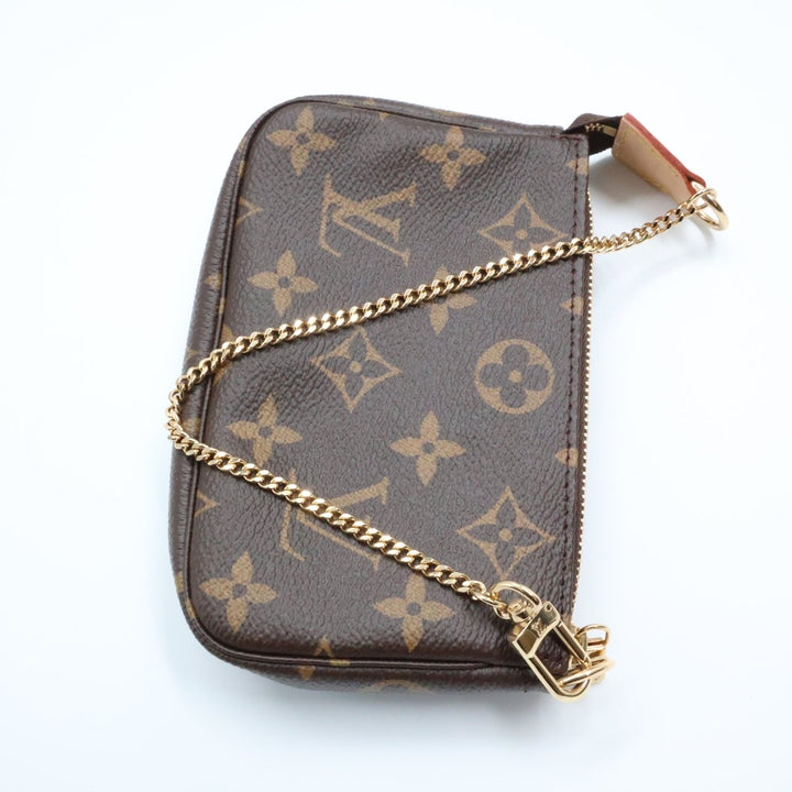 Louis Vuitton Mini Pochette Accessories Brown Monogram Bag - Lux Central