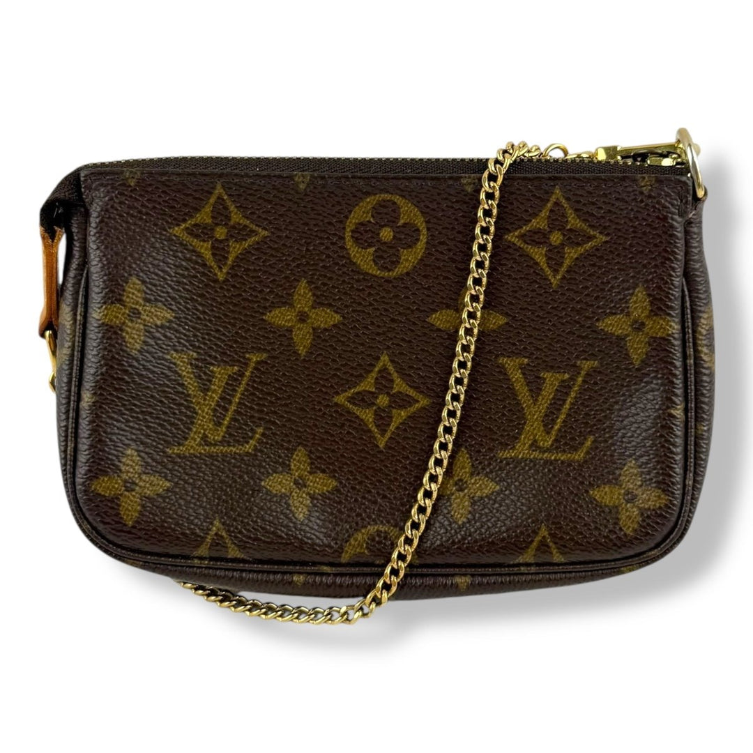 Louis Vuitton Mini Pochette Accessories Brown Monogram Bag - Lux Central