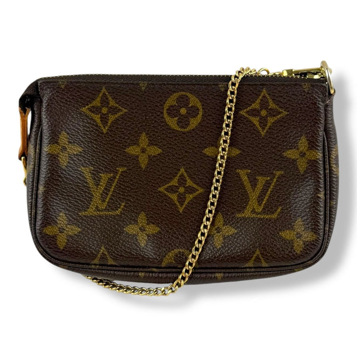 Louis Vuitton Mini Pochette Accessories Brown Monogram Bag - Lux Central