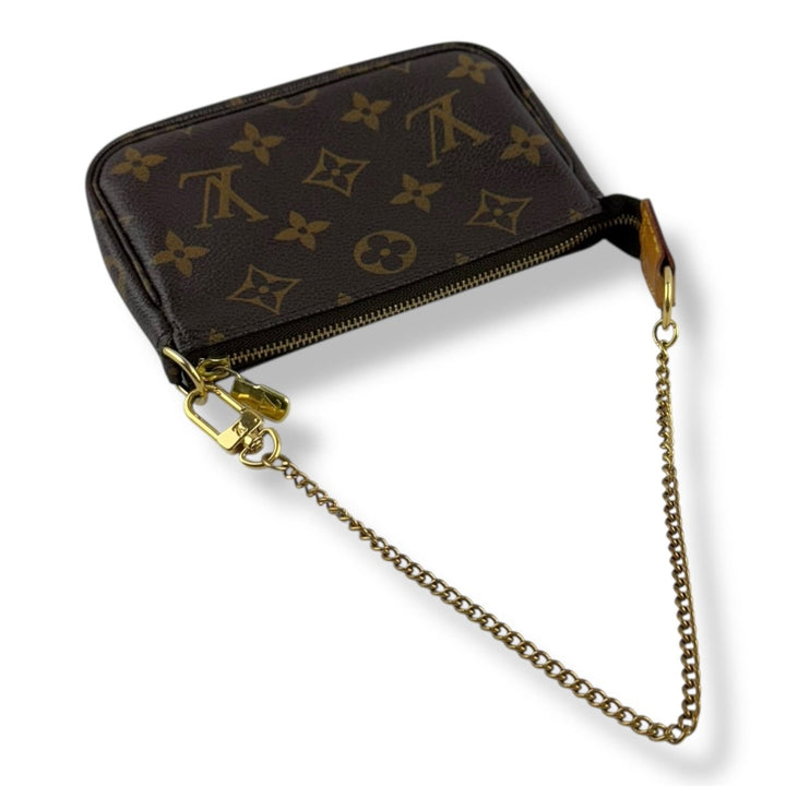 Louis Vuitton Mini Pochette Accessories Brown Monogram Bag - Lux Central