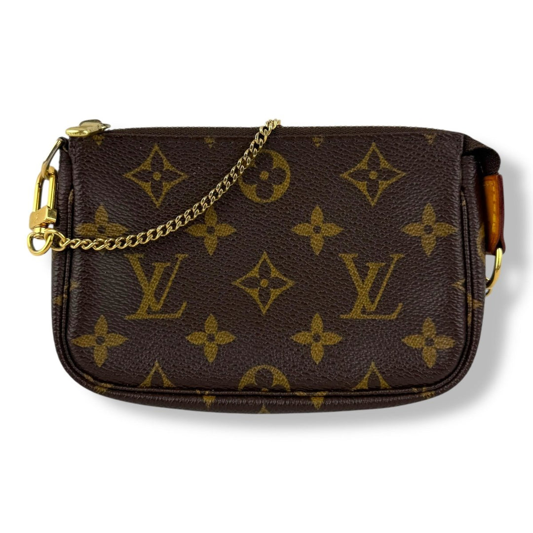 Louis Vuitton Mini Pochette Accessories Brown Monogram Bag - Lux Central