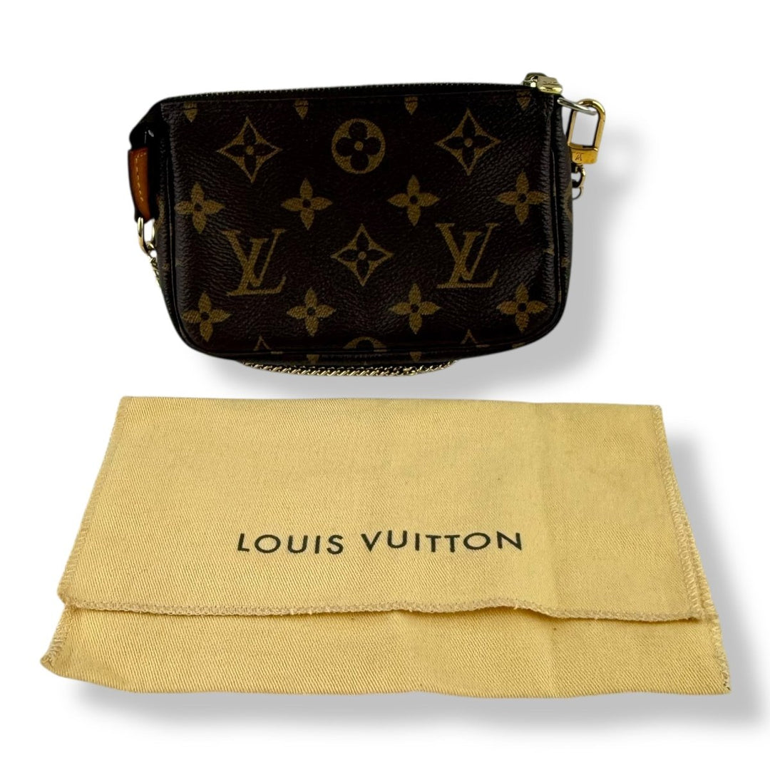 Louis Vuitton Mini Pochette Accessories Brown Monogram Bag - Lux Central