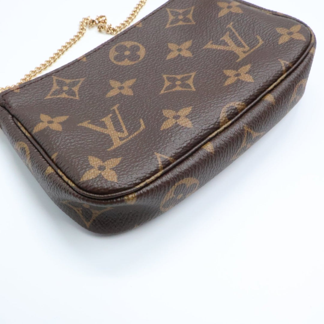 Louis Vuitton Mini Pochette Accessories Brown Monogram Bag - Lux Central