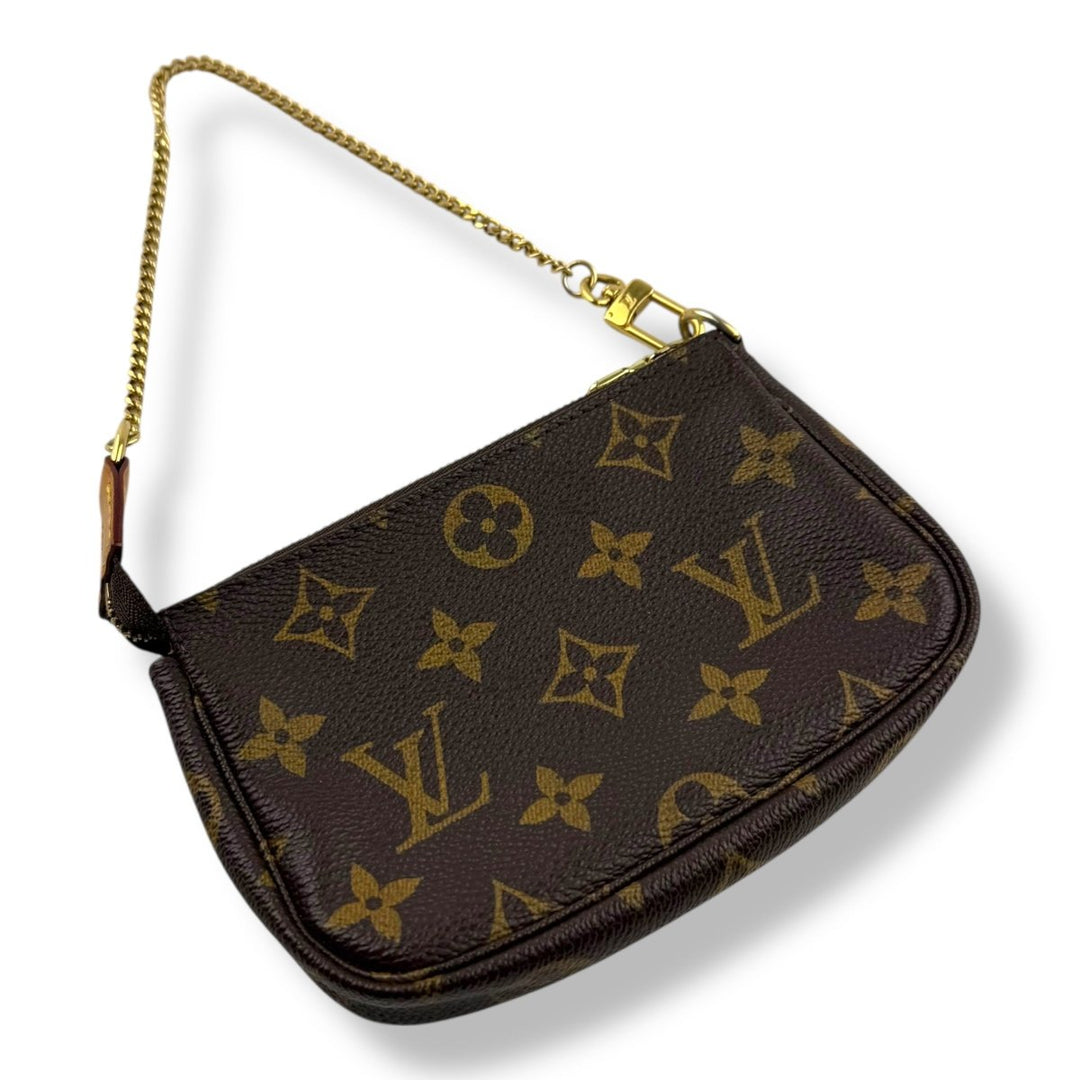 Louis Vuitton Mini Pochette Accessories Brown Monogram Bag - Lux Central