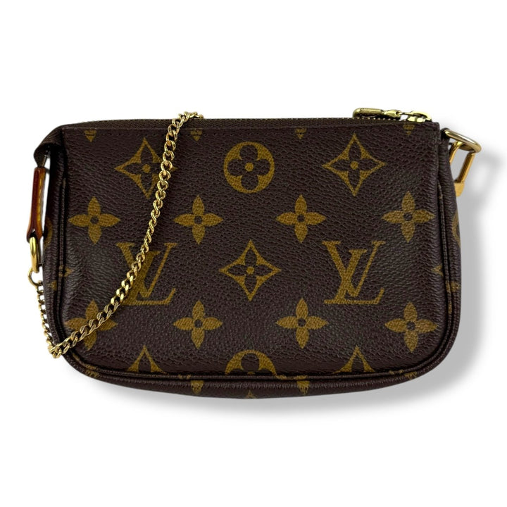 Louis Vuitton Mini Pochette Accessories Brown Monogram Bag - Lux Central