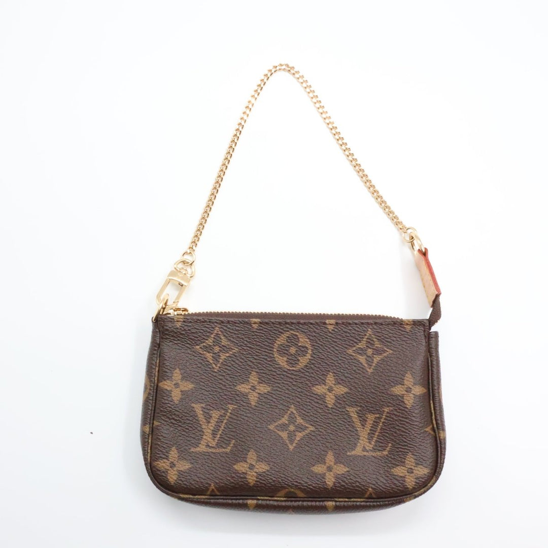 Louis Vuitton Mini Pochette Accessories Brown Monogram Bag - Lux Central