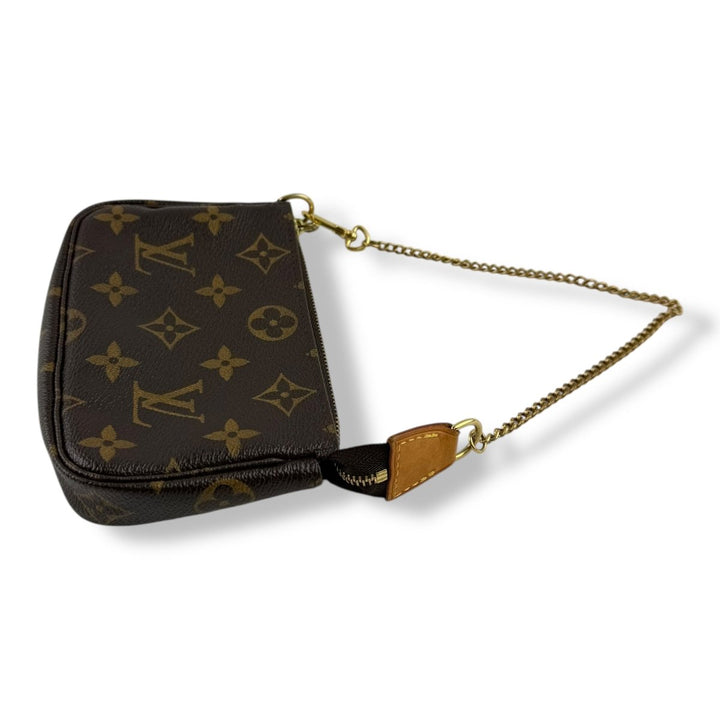 Louis Vuitton Mini Pochette Accessories Brown Monogram Bag - Lux Central