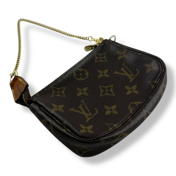 Louis Vuitton Mini Pochette Accessories Brown Monogram Bag - Lux Central