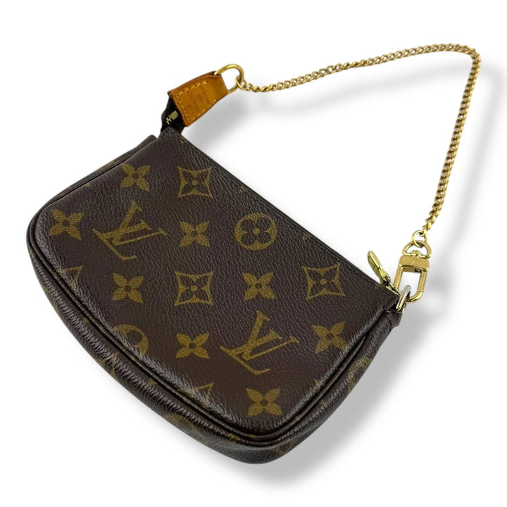 Louis Vuitton Mini Pochette Accessories Brown Monogram Bag - Lux Central