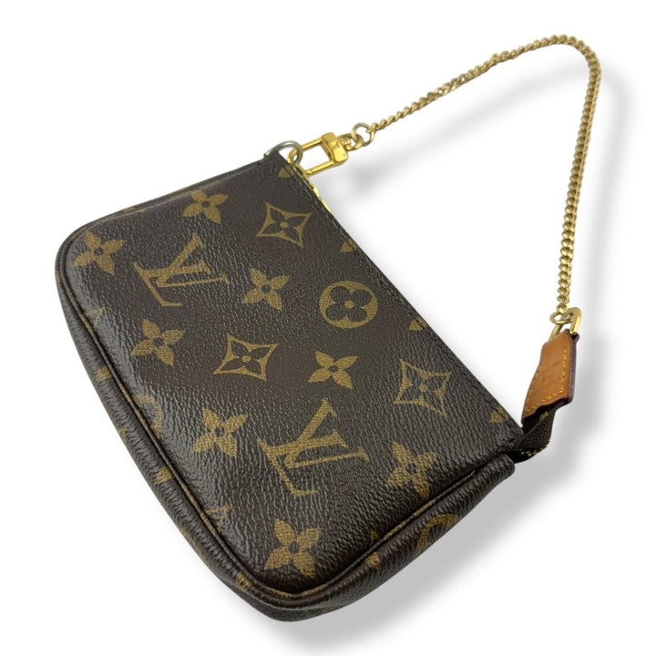 Louis Vuitton Mini Pochette Accessories Brown Monogram Bag - Lux Central