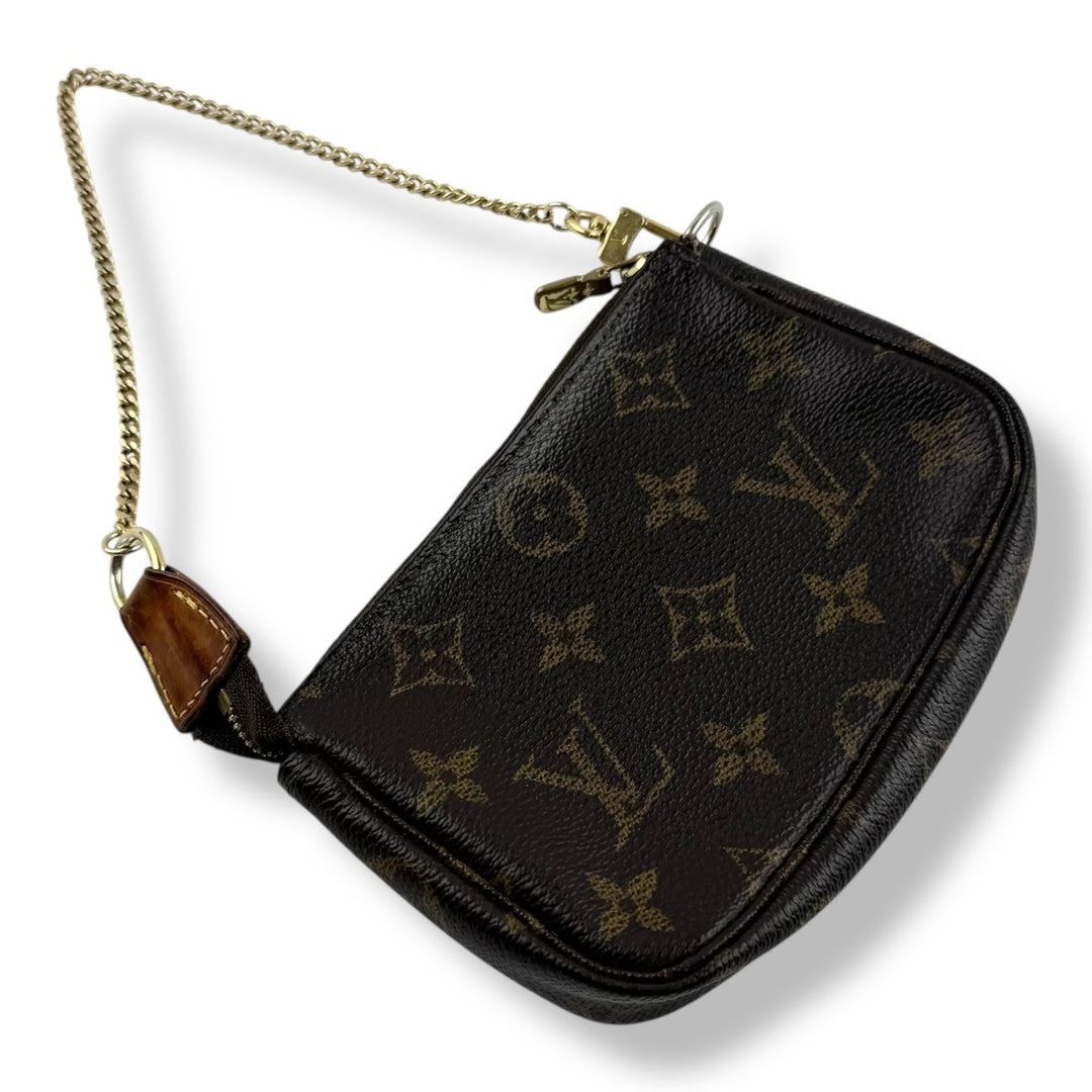 Louis Vuitton Mini Pochette Accessories Brown Monogram Bag - Lux Central