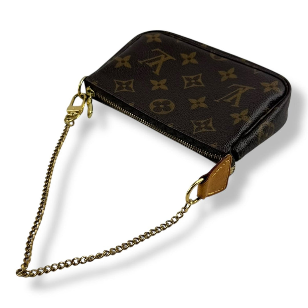 Louis Vuitton Mini Pochette Accessories Brown Monogram Bag - Lux Central